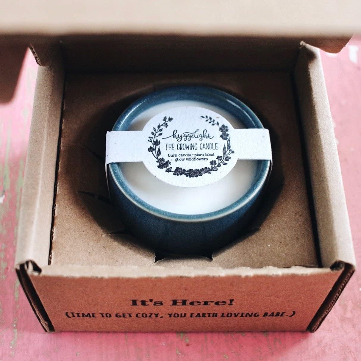 The Growing Candle, Mint & Eucalyptus Scented, 8.5oz Ceramic Pot, Aromatherapy Candles, 100% Soy, Willow