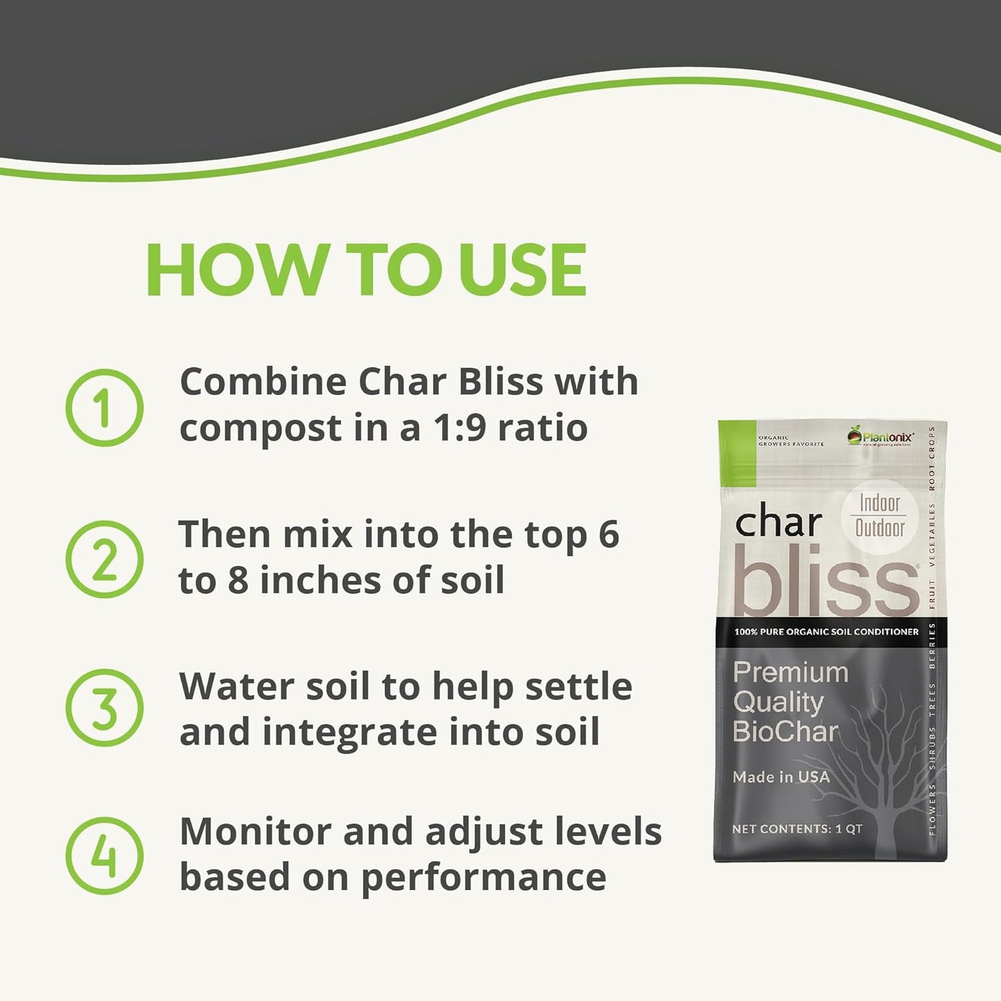 Perlite Bliss + Char Bliss + Worm Bliss - Organic Perlite for Plants - Worm Castings Garden Fertilizer - Biochar Horticultural Charcoal - 100% Organic Soil Amendments - Garden Soil & Potting Soil Mix
