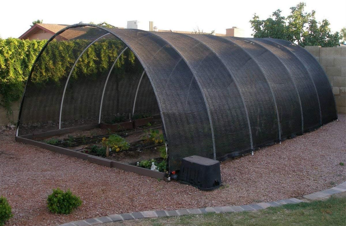 Agfabric 70% Sun-Block Shade Cloth Net Mesh Shade with Grommets for Garden Patio 10’ X 20’, Black