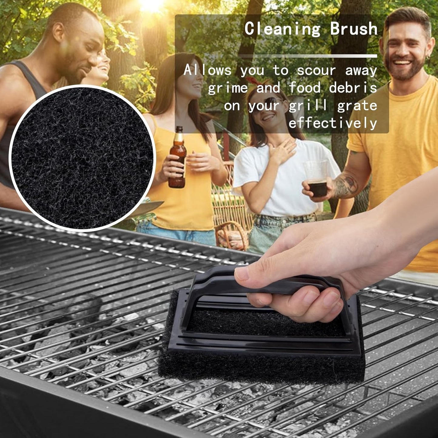 Supernal 45pcs Blackstone Griddle Accessories Upgraded-Griddle Accessories Flat Top Grill Tools for Camp Chef Griddle Cover Salt and Pepper Shakers Grill Black Tools Set Enlarged Spatula Gift Set