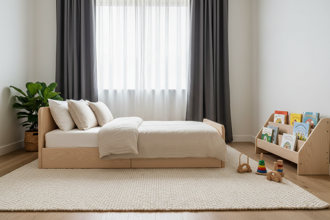 Montessori Nursery Design: Floor Bed and Light Control