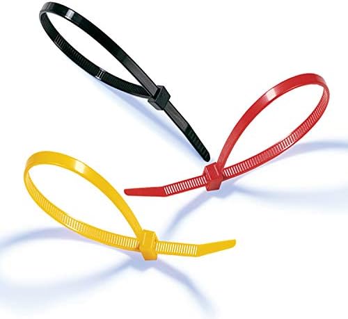 4 Inch Grey Zip Ties (1000 Pieces), 18lb Strength, Nylon Cable Wire Ties