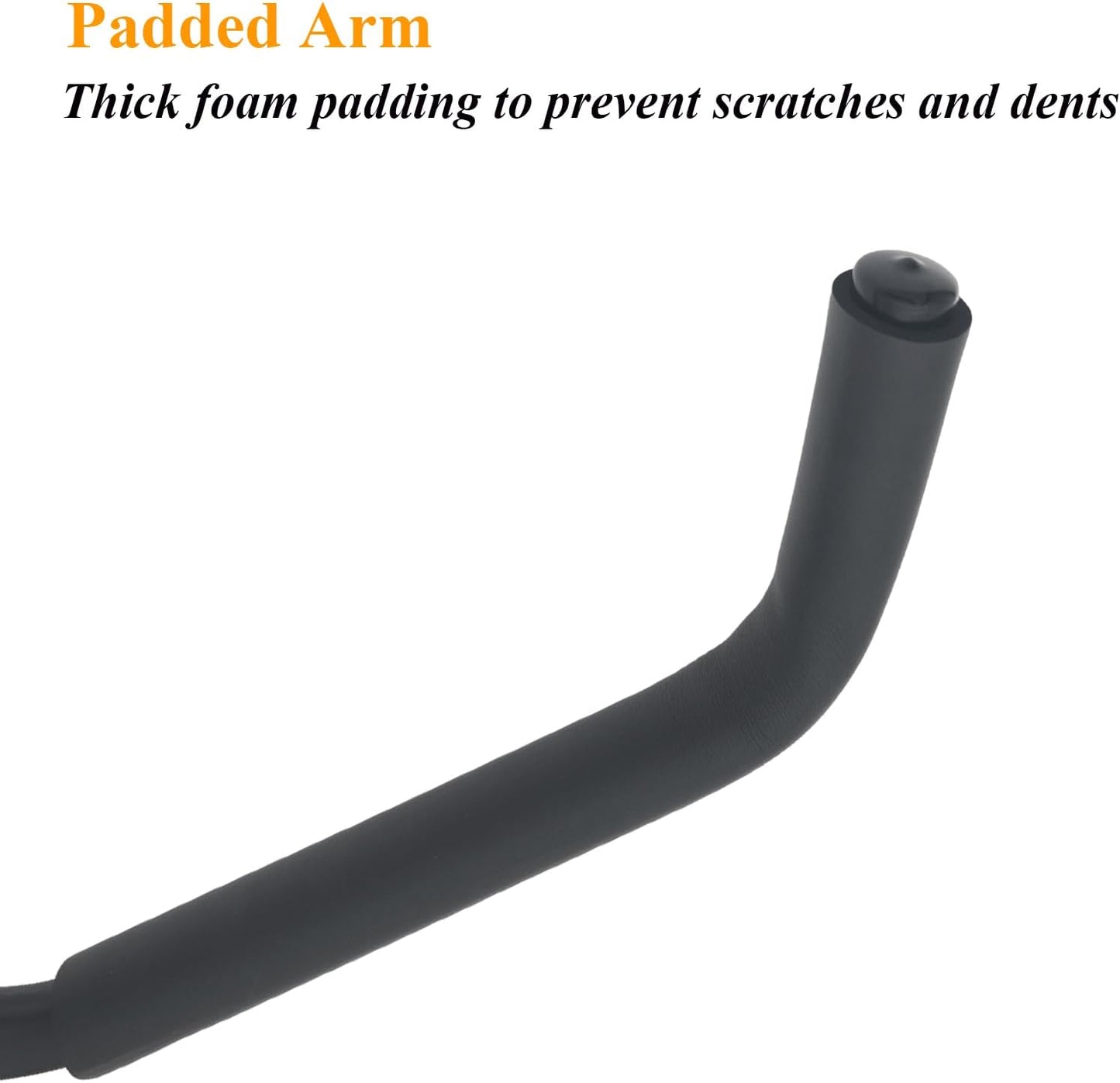Kayak Hook Heavy Duty Kayak Wall Mount for Indoor Storage Space-Saving Kayak Storage Rack Soft Padded Garage J-Hook Wall Hanger for Bikes Kayak and Hanging Ladders 4pcs