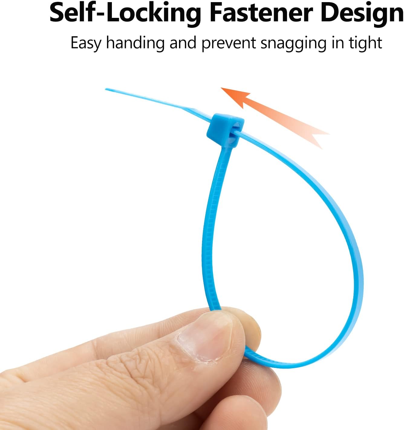 XINGO 100PCS Cable Zip Ties Heavy Duty, Premium Nylon Plastic Wire Ties with 50 Pounds Tensile Strength, Self-Locking Black Nylon Zip Ties for Indoor and Outdoor (10 inch, Black)