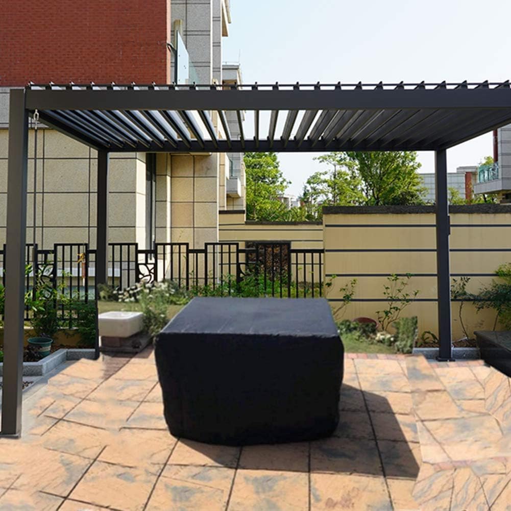 Fire Pit Cover, 36" x 36" x 20" Square Gas Fire Pit Cover, Waterproof 600D Heavy Duty Square Patio FirePit TableCover, Full Coverage Dustproof Anti UV Outdoor FirePitCover