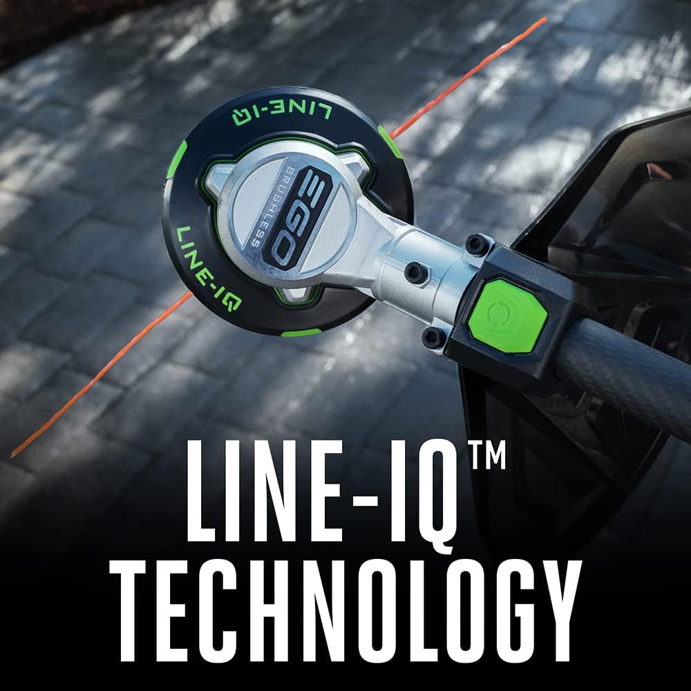 EGO POWER+ String Trimmer, Battery Powered, 16" Trimmer for Weeds and Grass with POWERLOAD, LINE IQ, Telescopic Carbon Fiber Shaft, Includes 56V 4.0Ah Battery and Charger - ST1623T