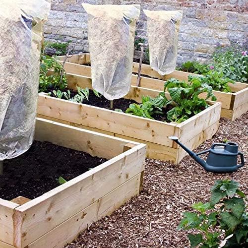 Agfabric Plant Covers Freeze Protection 0.9oz 26"x30" Shrub Cover,Winter Tree Cover for Season Extension&Frost Protection,White