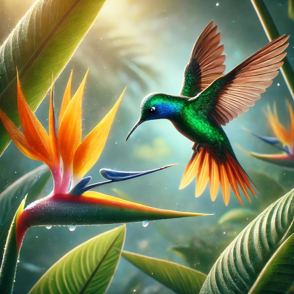 Bird of Paradise - Orange - Strelitzia Reginae. (2 Orange BoP in Cup)