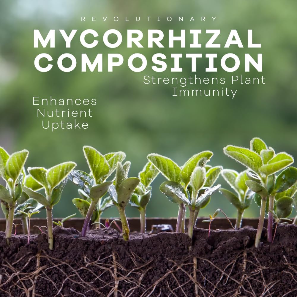 DYNOMYCO Granular Mycorrhizal Fungi Inoculant, 200g / 7oz – Boosts Root Growth, Yields & Nutrient Uptake – 900 Propagules/g, Concentrated Granules, & OMRI Listed – Biofertilizer for Plant Growth