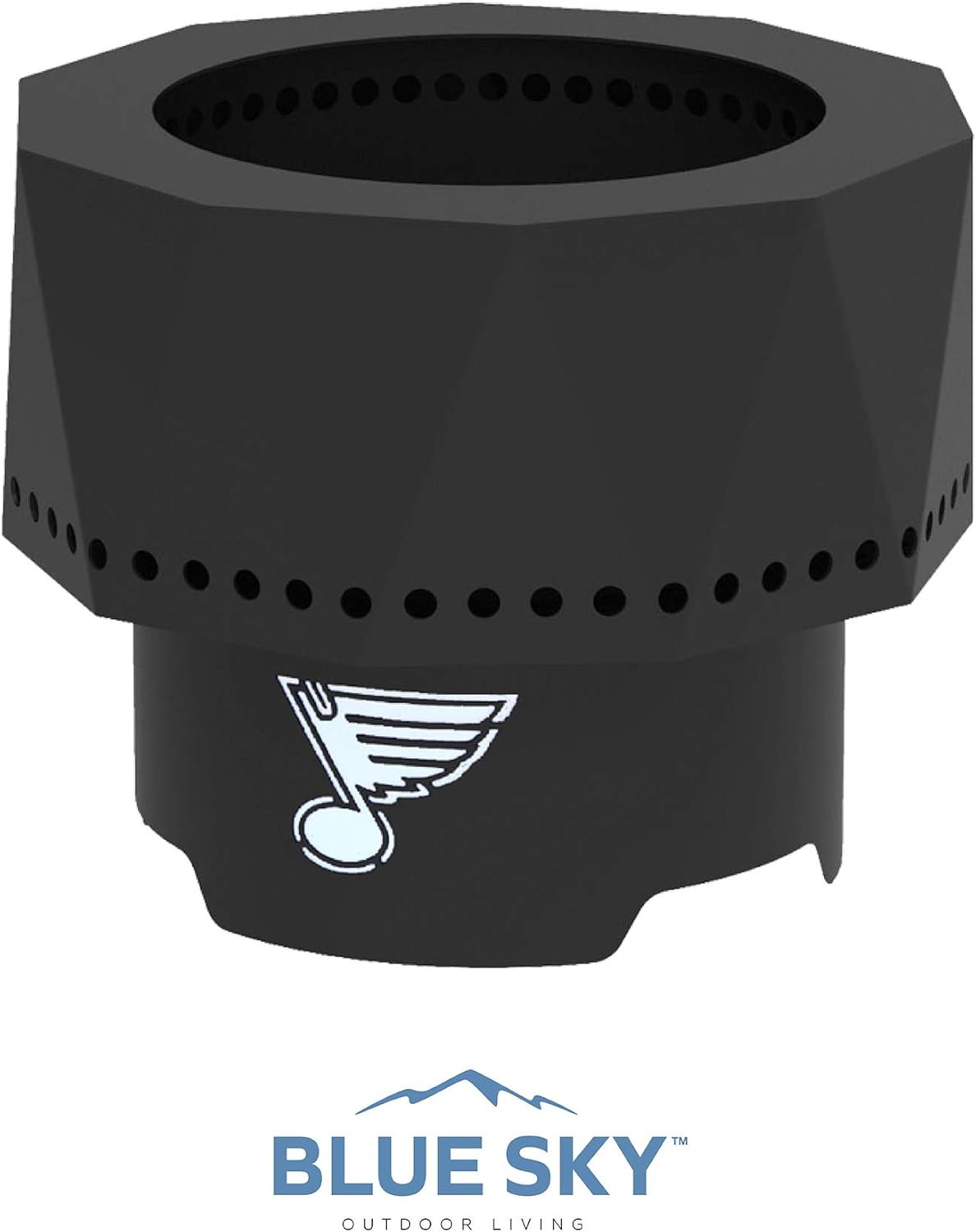 Blue Sky Outdoor Living NHL Dallas Stars Ridge Portable Steel Smokeless Fire Pit with Carrying Bag, Firewood and/or Wood Pellet Burning