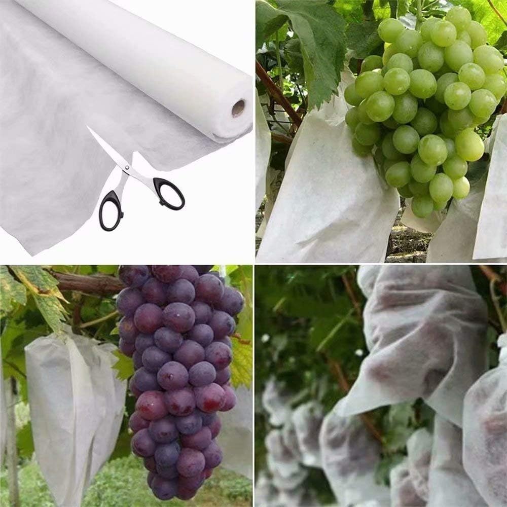 Agfabric Warm Worth Roll Heavy Floating Row Cover&Plant Blanket 0.9oz 7'x100' for Frost Protection,Harsh Weather Resistance& Seed Germination,White