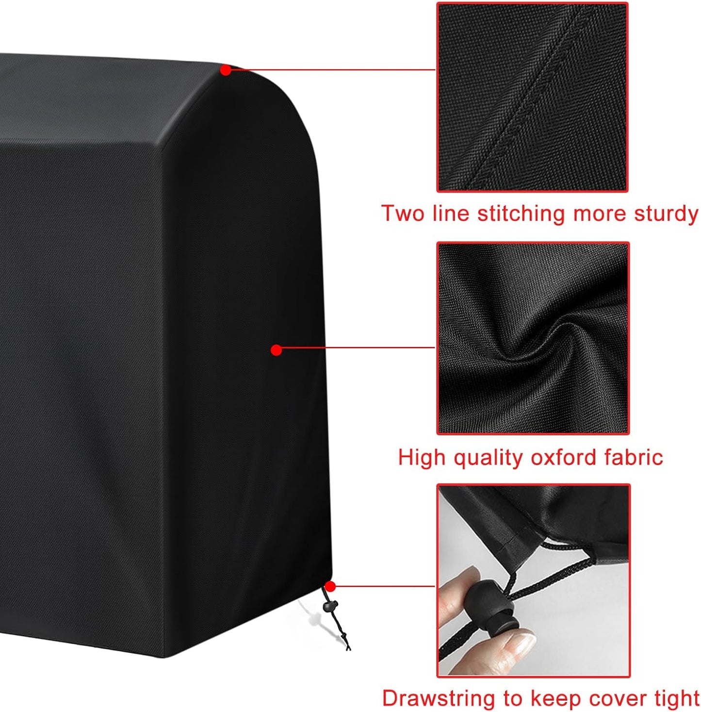 Grill Cover, 75-Inch Heavy Duty Waterproof UV Resistant BBQ Grill Cover for Outdoor Grill, Fit for Nexgrill Brinkmann Weber Char-Broil and More