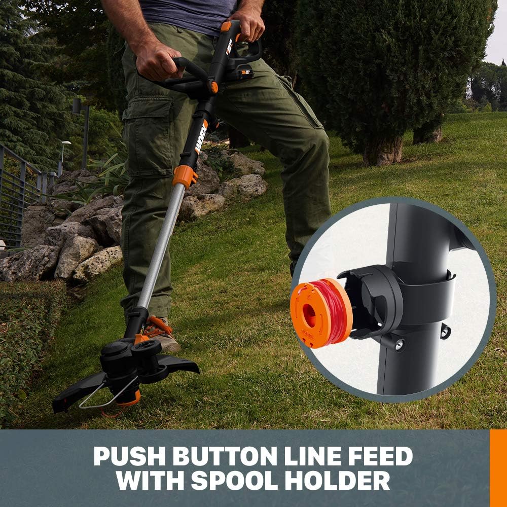 WORX 20V GT Revolution 12" 4.0Ah Cordless String Trimmer & Turbine Leaf Blower Power Share Combo Kit - WG930.3 (Batteries & Charger Included)