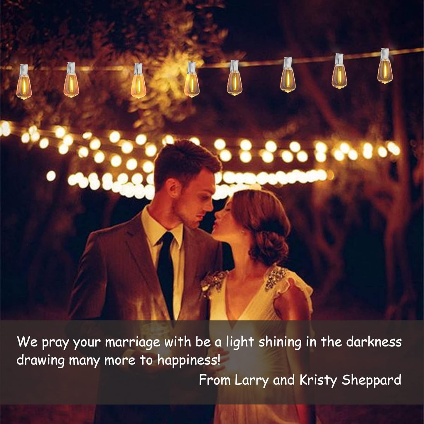 Outdoor String Lights 50FT Waterproof,LED Patio Lights Dimmable with 27 Bright Shatterproof Retro Bulbs,Vintage Edison String Hanging Lights for Outside Bistro,Backyard,Balcony,White Cable