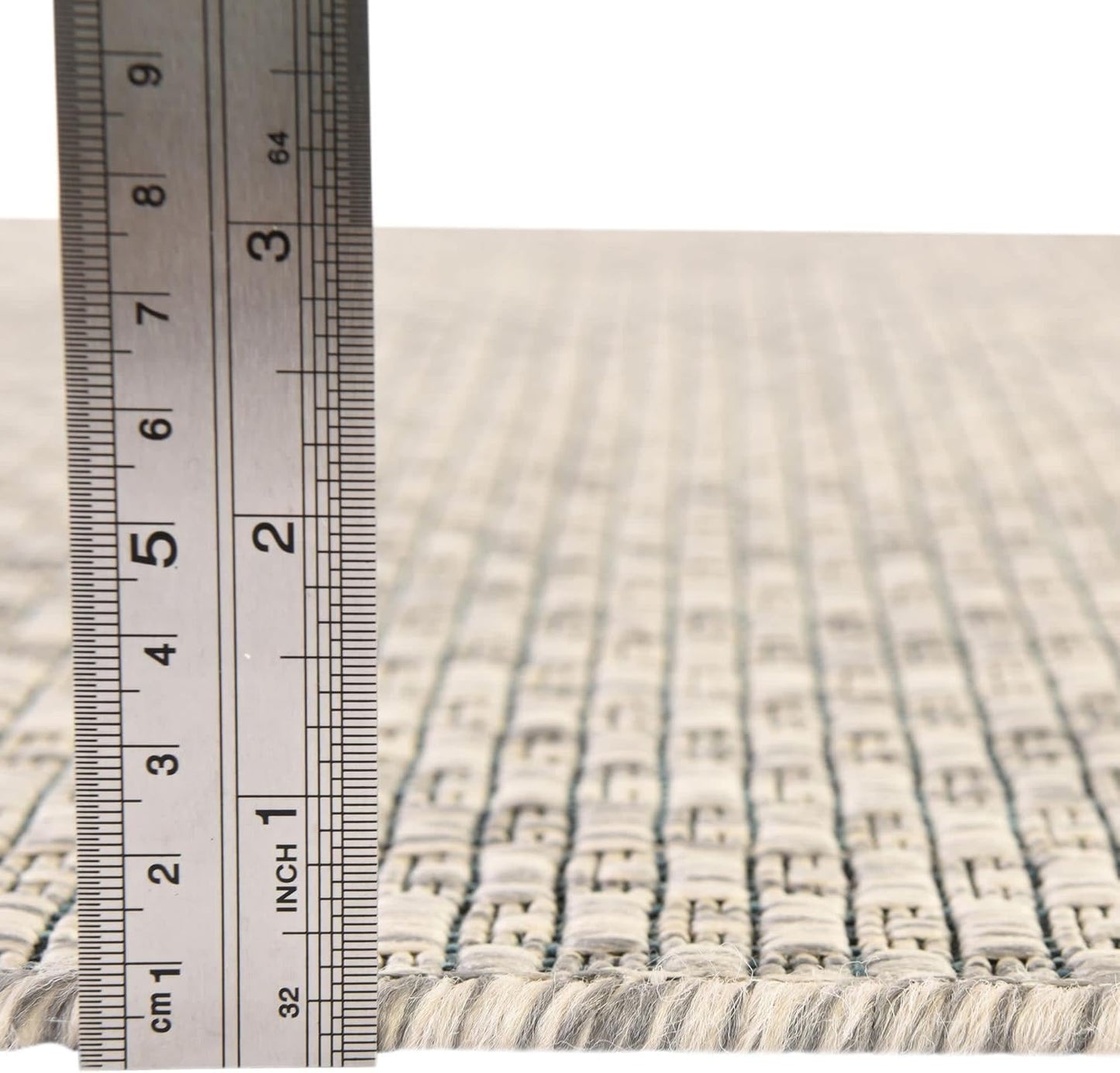Unique Loom Collection Casual Transitional Solid Heathered Indoor/Outdoor Flatweave Area Rug (3' 3" x 5' 3" Oval, Light Gray/Ivory)