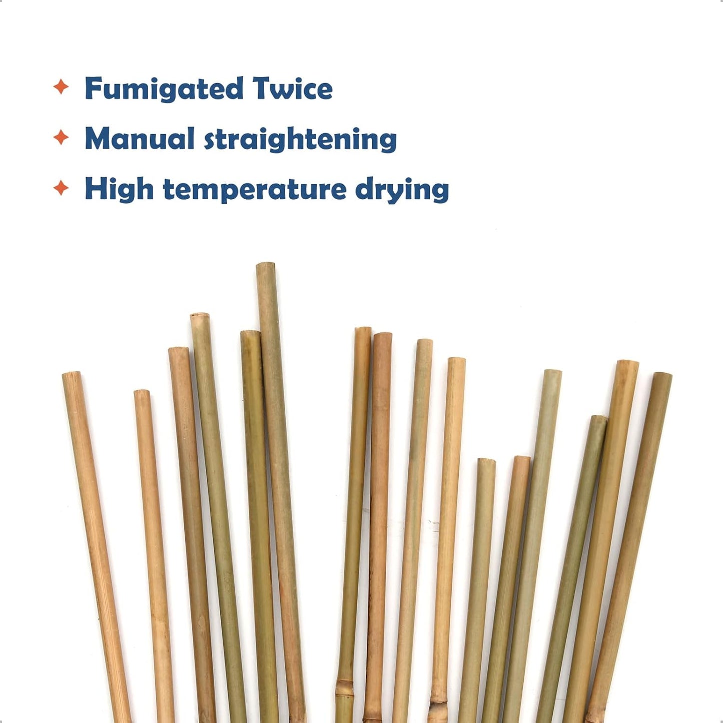 Bamboo Stakes 3FT Garden Stakes Plant Stakes for Indoor and Outdoor Climbing Plants Poles Sticks Support Tomatoes Eggplants Beans 25 Pack