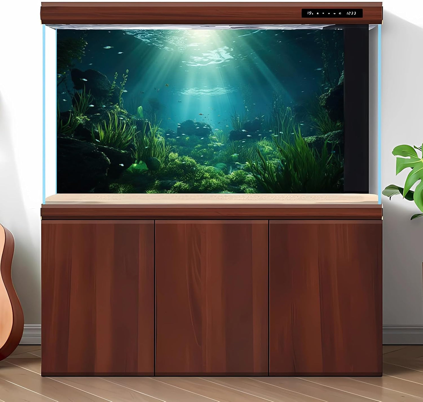 Underwater Fish Tank Background Under The Sea Aquarium Background Ocean Floor Aquatic Plants Fish Tank Backgrounds Deep Sea Sunray Tropical Aquarium Fish Reptile Tank Backgrounds 36x24in