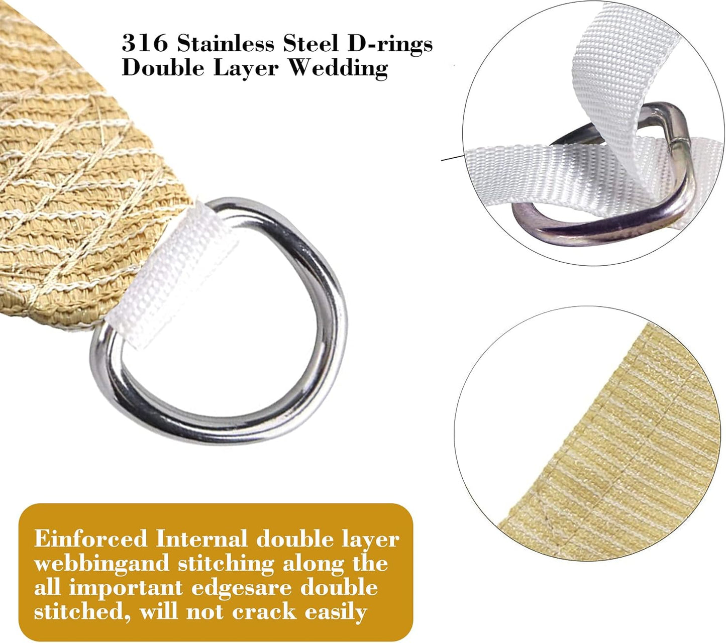 19' x 19' Beige Square Sun Shade Sail SSP1212 Canopy Durable Fabric UV Block Awning,We Make Custom Orders