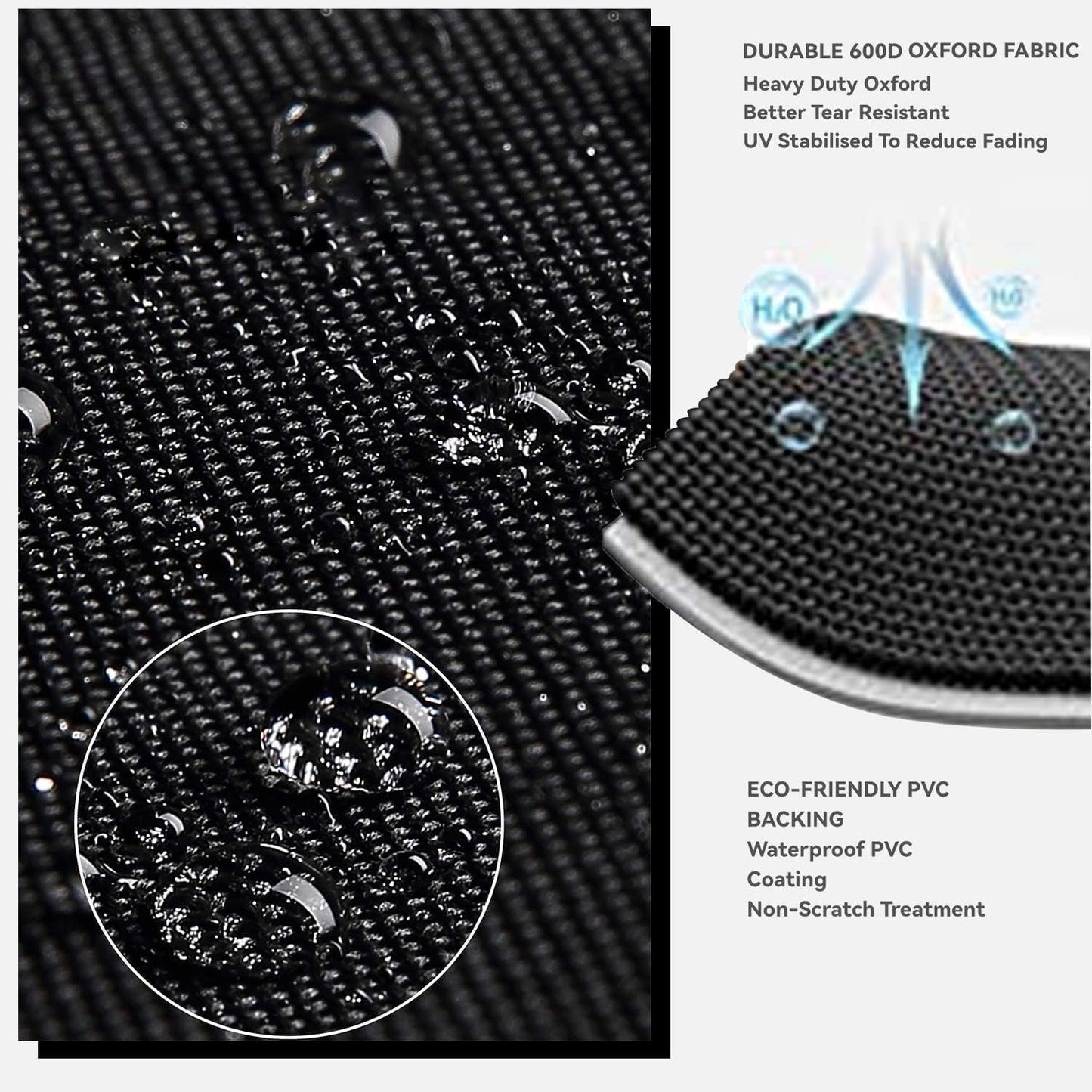 Outdoor Bar Cover Heavy Duty Waterproof Cover for Wicker with 54 inch Outdoor Utility Cart and Storage Cabinet Black