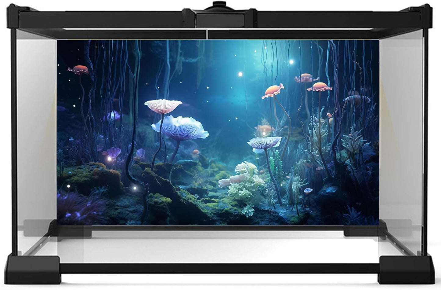 Aquarium Background Surreal Underwater Garden Fish Tank Background Lush Moss Aquatic Plants Tropical Style Landscape Terrarium Tank Backgrounds Under Sea World Aquarium Tank Wallpaper Poster 24x12in