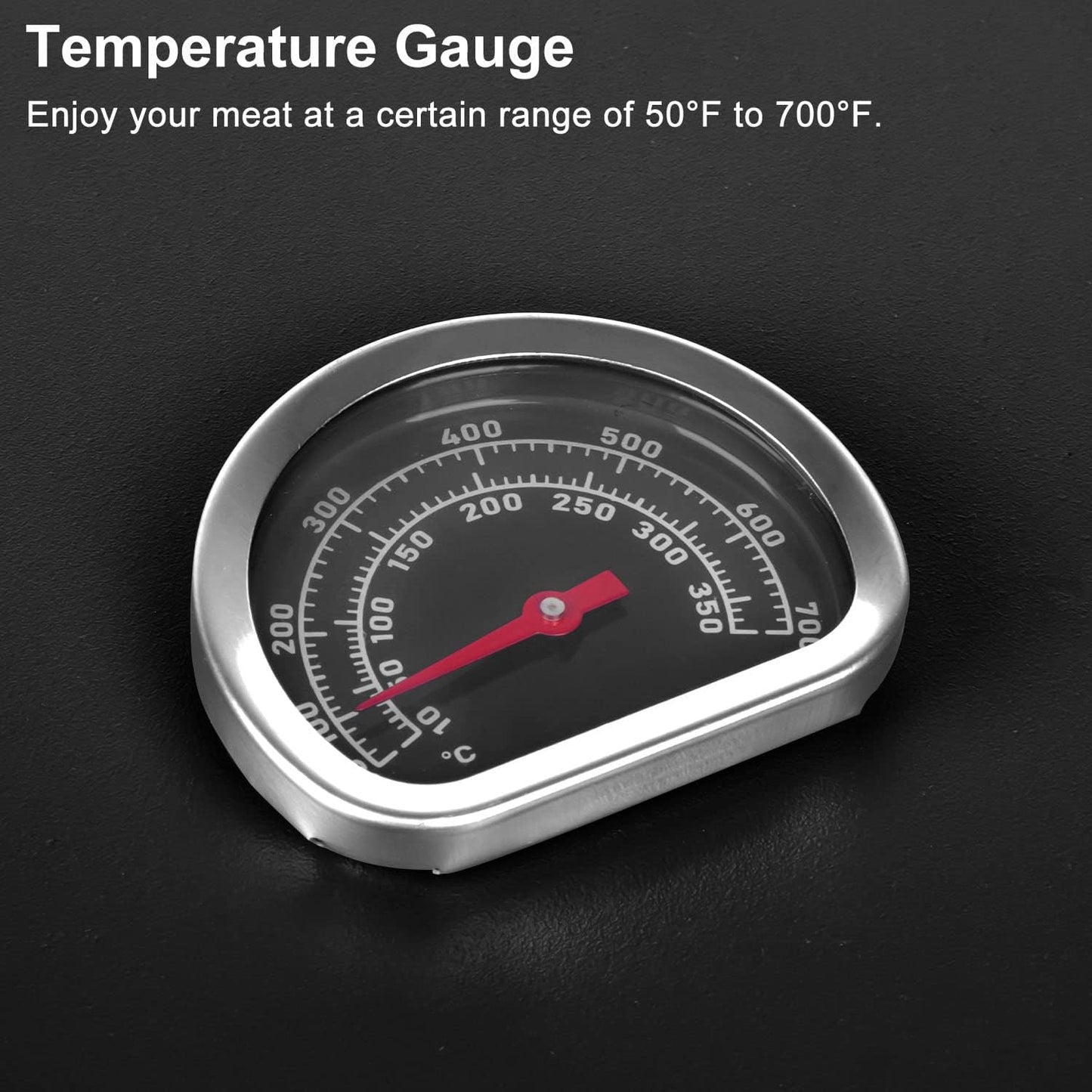 5011 Hard Cover Hood with Temperature Gauge for Blackstone 22 inch Table Top Griddle, Griddle Lid and Heavy Duty Grill Cover & Bag for Blackstone 22" Table Top Griddles, Black
