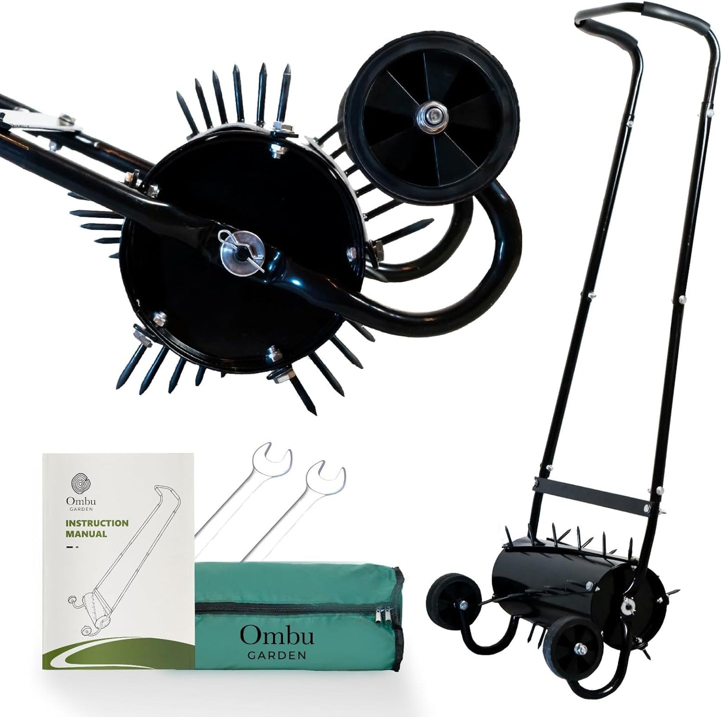 Rolling aerator, rolling lawn aerator for grass, lawn aerator roller, manual push aerator lawn tool, aerator lawn tool roller, aerator roller, roller aerators, lawn aerator rolling, roll aerator