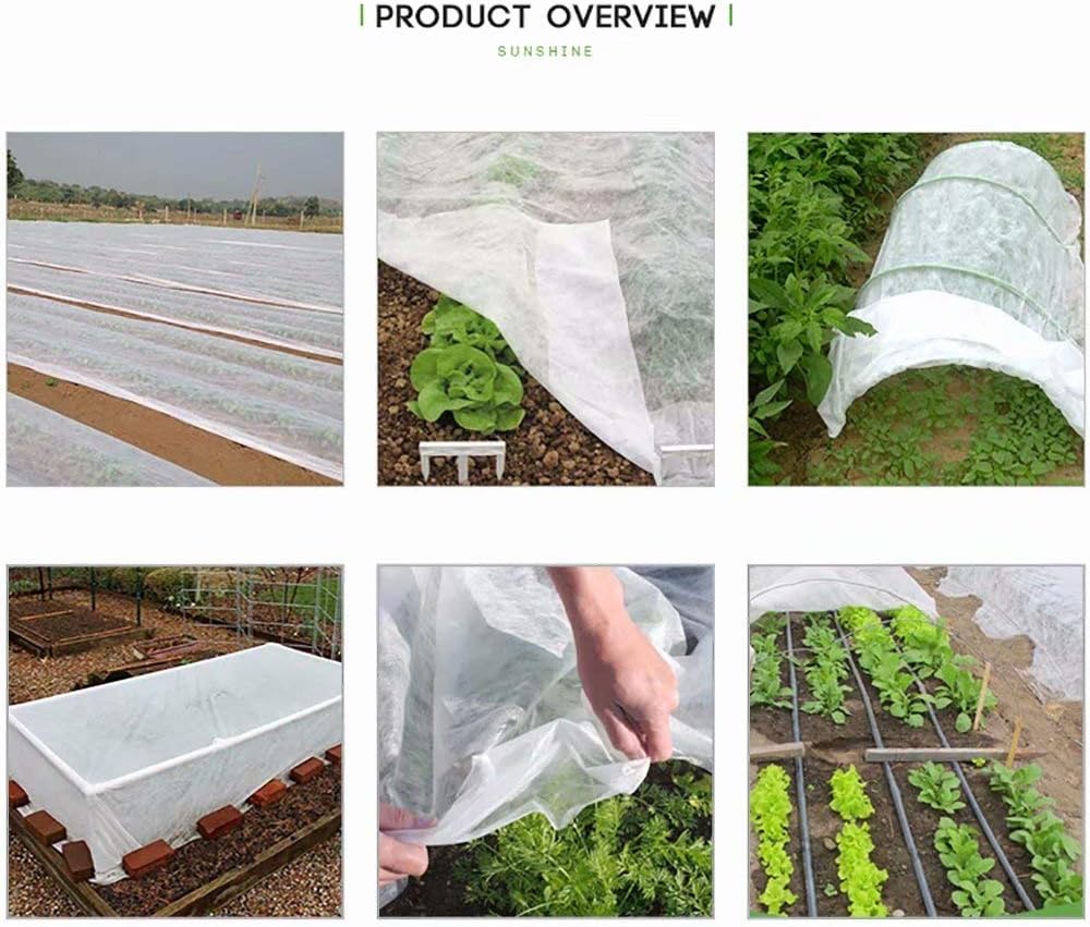 Agfabric Plant Covers Freeze Protection Row Cover 1.2oz 14'x25' Frost Blanket for Freeze Protection,Frost Cloth for Vegetables,White