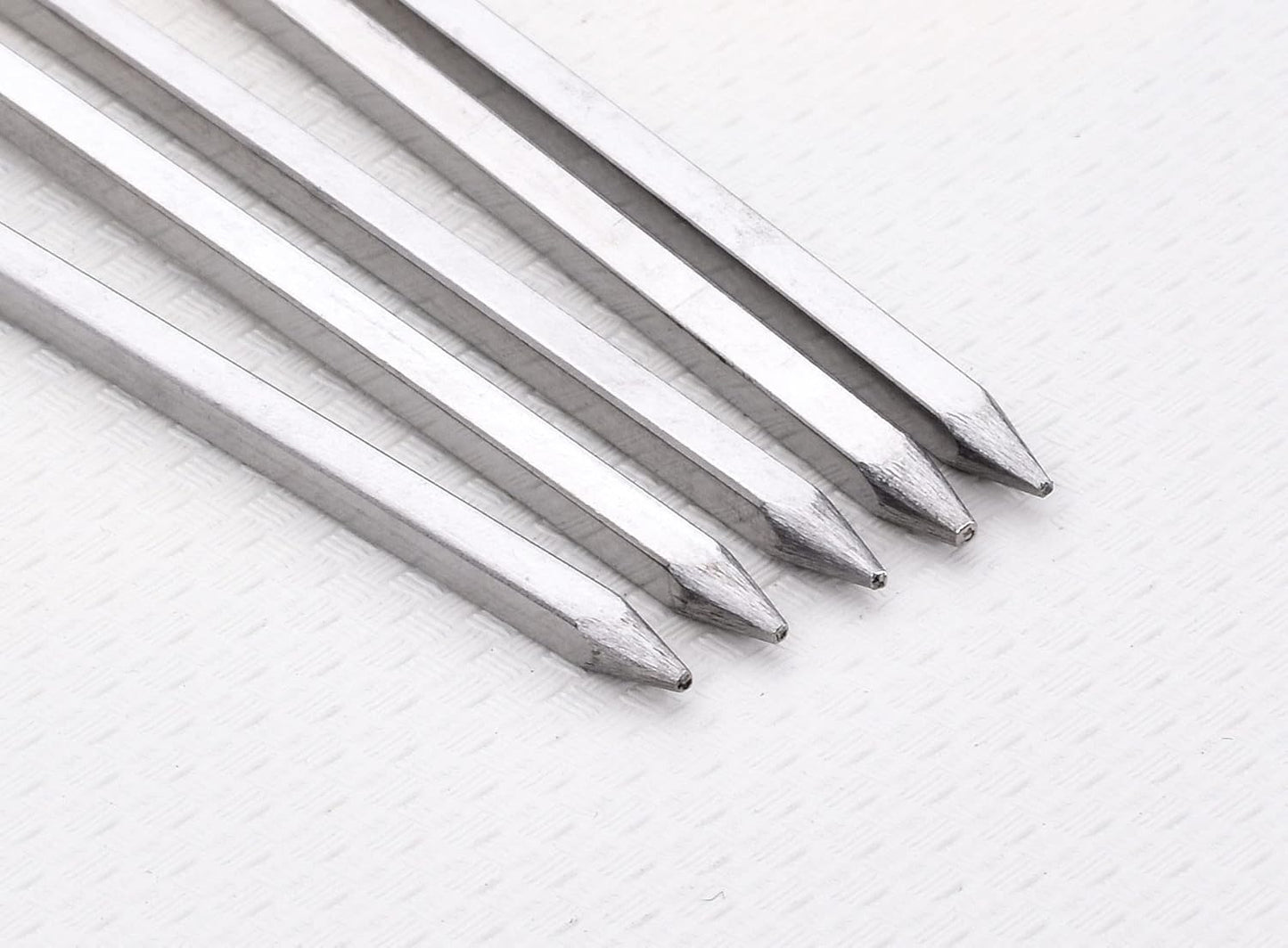 12 inch Barbecue Skewers Metal BBQ Sticks,12Pack Stainless Steel Square Skewer,Kebob,kabob Sets for Grill Outings Cooking (BBQ Skewers Square 12inch-12p)
