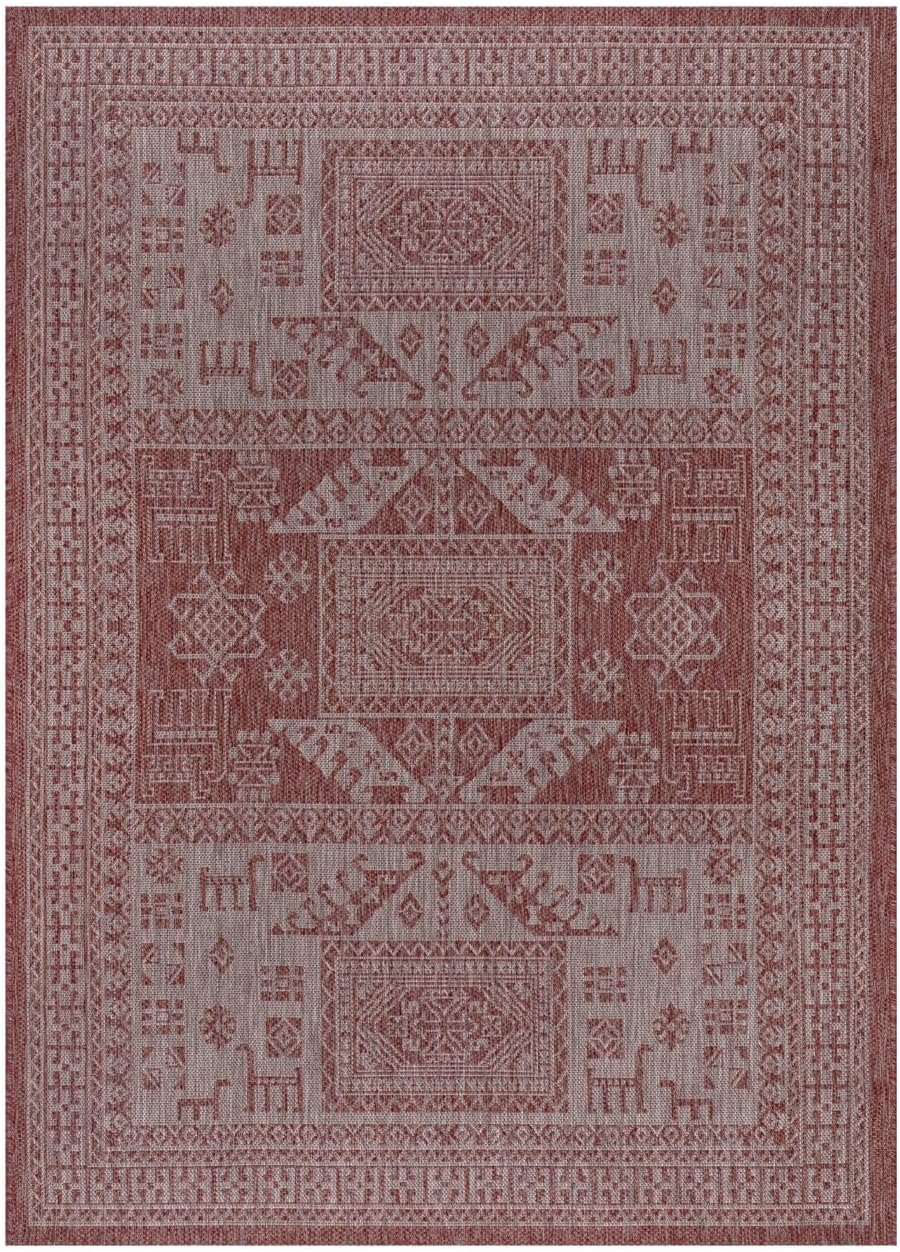 Keen Home Design Terrace Outdoor Area Rug - 8x10 Washable Indoor/Outdoor Rug for Patio, Kitchen, Balcony, Beach, Garden, Deck and Porch, Size: 7'7"x10'