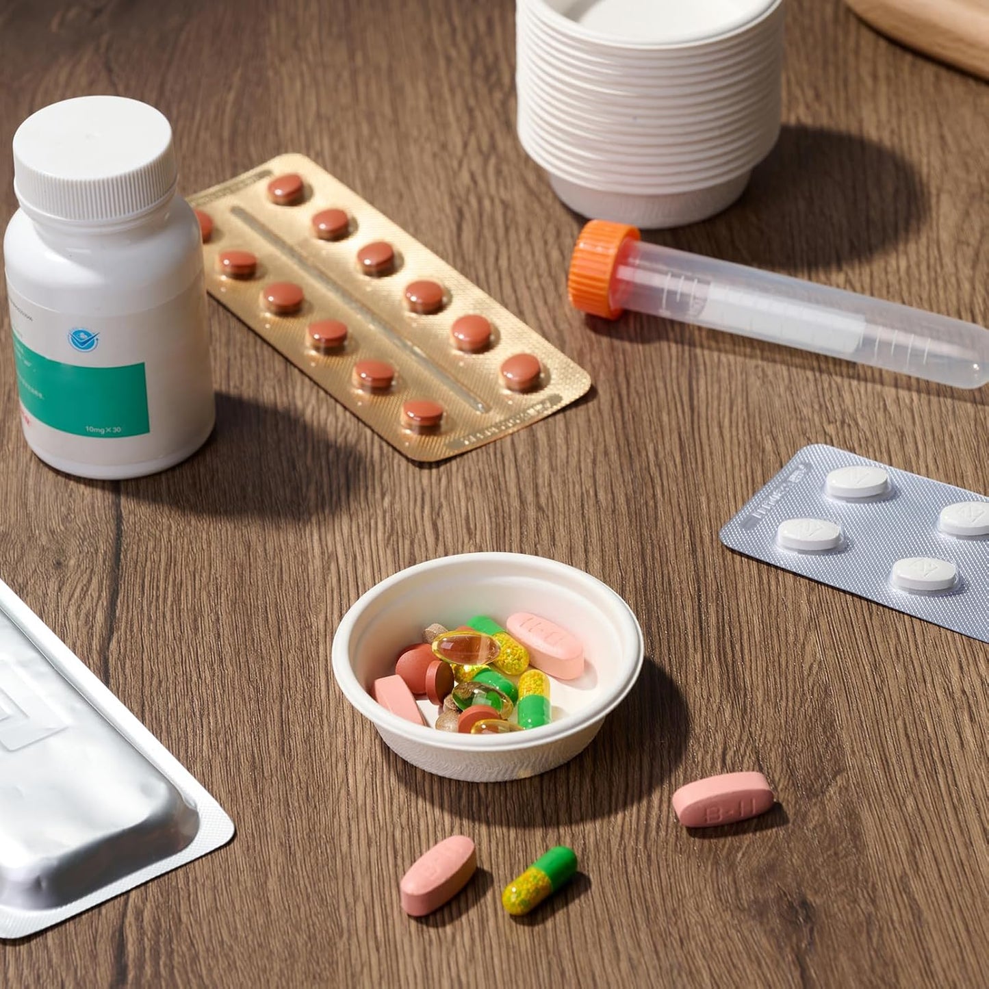 ECOLipak 1 oz Compostable Condiment Cups, 1000 Pack Biodegradable Bagasse Portion Cups for & Samples, Jello Shots, Tastings, Dessert, Juice, Souffle