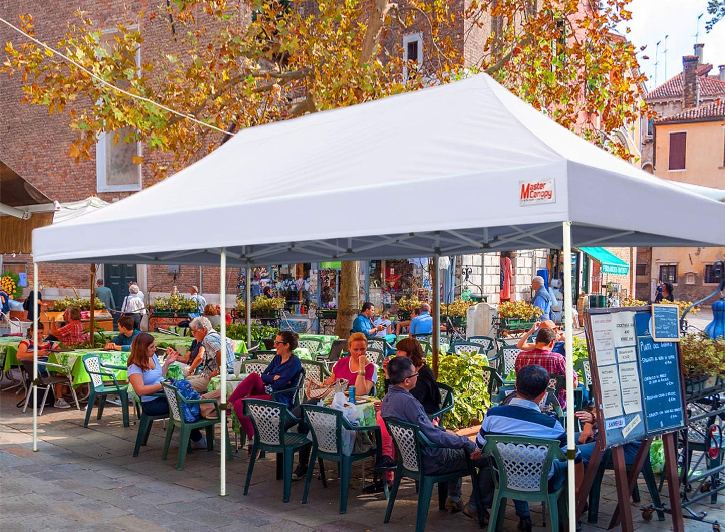 MASTERCANOPY Heavy Duty Pop-up Canopy Tent with Sidewalls (10x20,Gray)