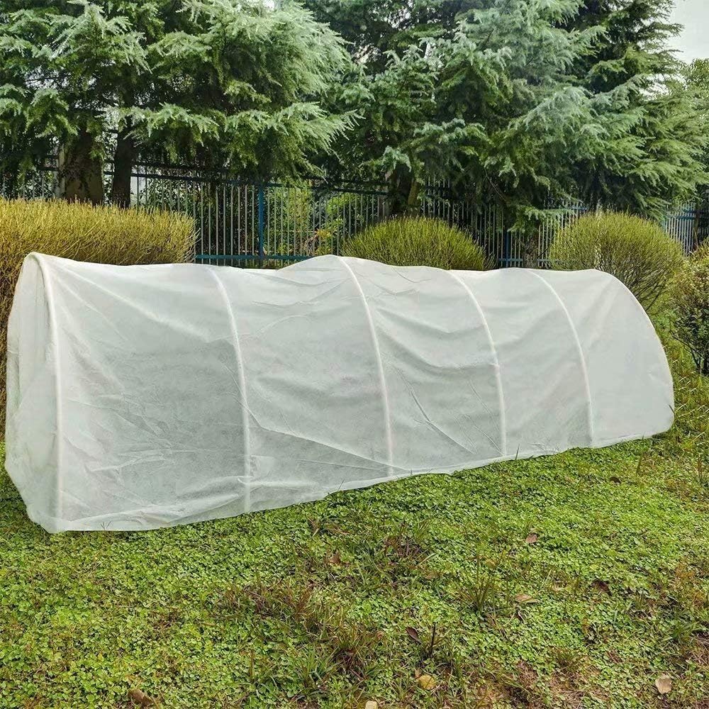 Agfabric Row Cover Warm Worth Floating Covers,1.2oz 10'x100' Plant Blanket Roll Style for Frost Protection,Harsh Weather Resistance&Seed Germination.White