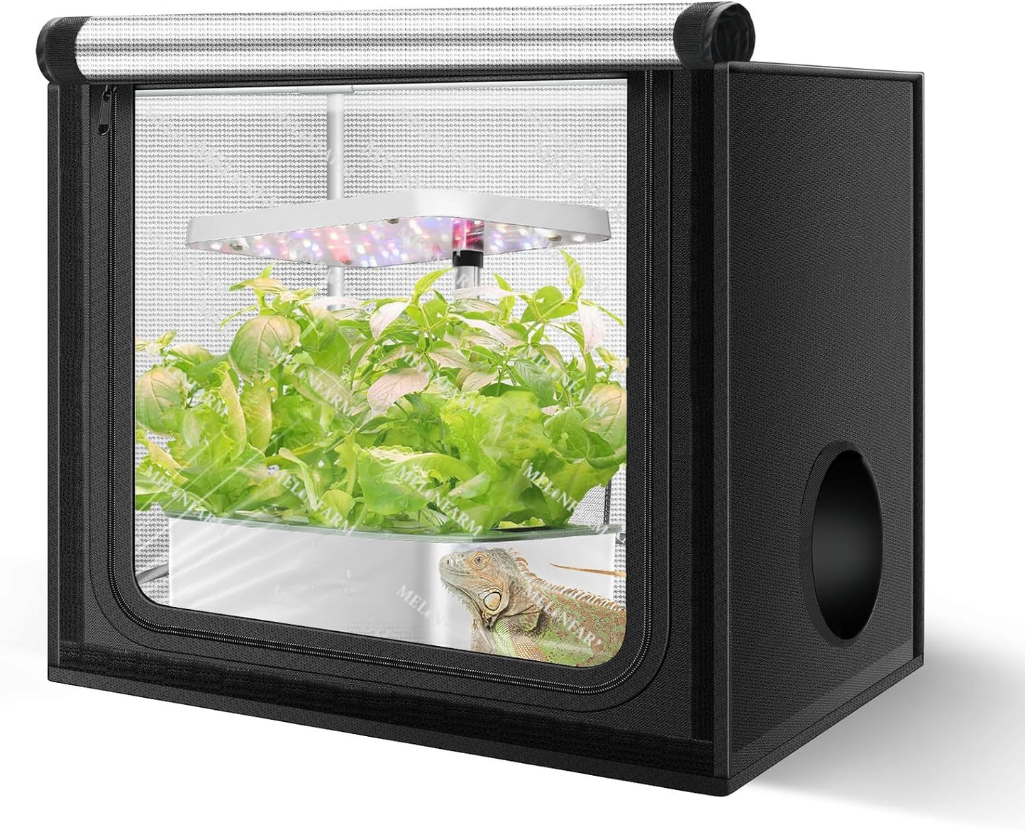 MELONFARM 24"x16"x20" Grow Tent, Double Transparent Viewing Door Indoor Grow Tent, Growing Tent with High Reflective Mylar & Floor Tray, Plant Tent for Indoor Hydroponics Growing