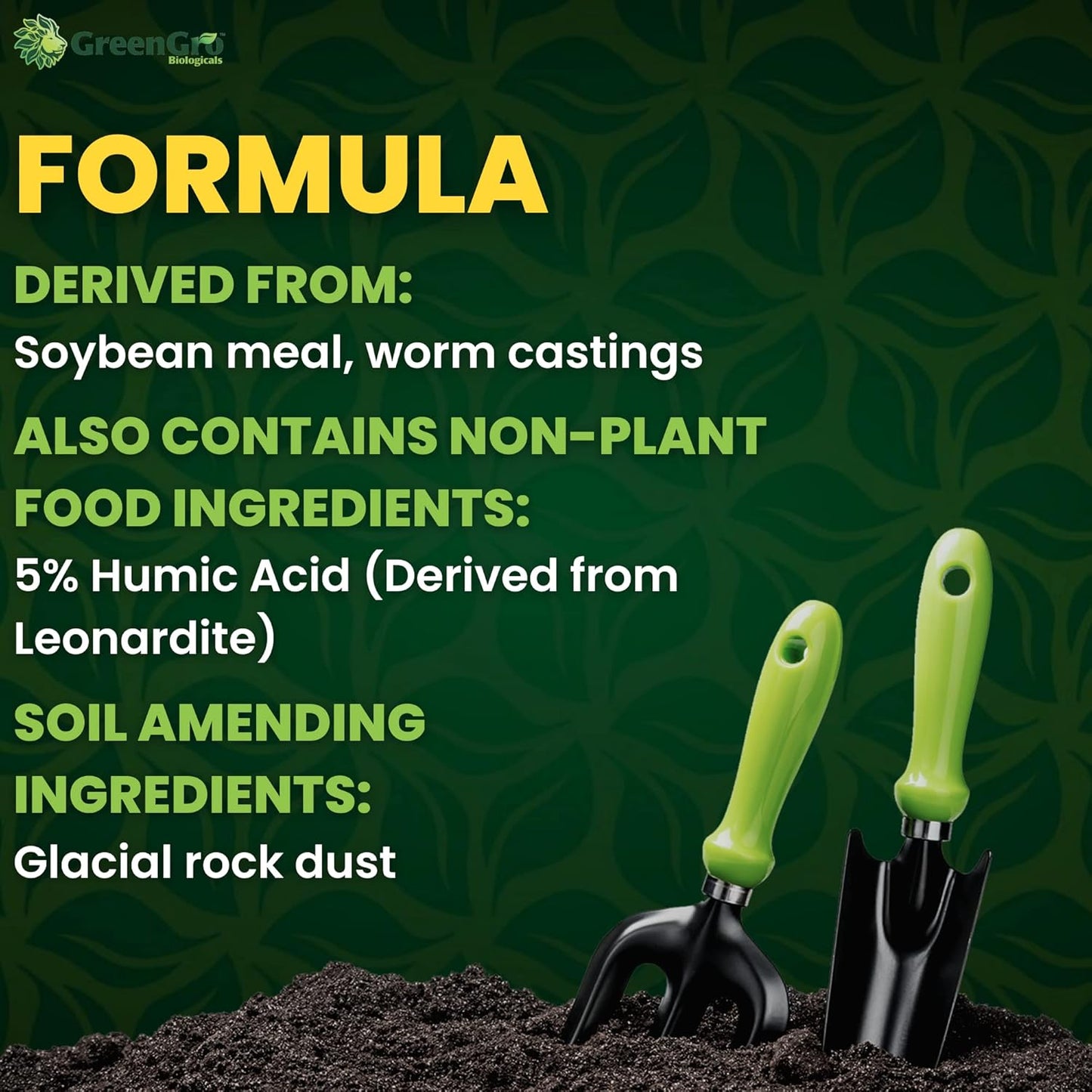 GreenGro Earthshine - Biochar & Humic Acid Blend/Activated Charcoal/Sequesters Carbon/Organic Soil Booster, Top Soil, Plant Food/Compost Tea/Derived from Worm Castings / 30 lb.