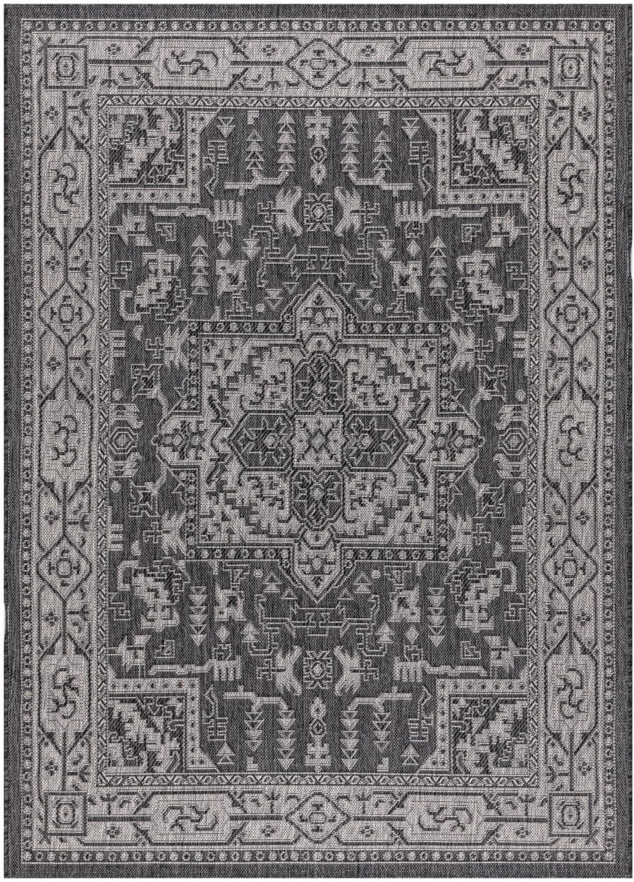 Keen Home Design Terrace Outdoor Area Rug - 8x10 Washable Indoor/Outdoor Rug for Patio, Kitchen, Balcony, Beach, Garden, Deck and Porch, Size: 7'7"x10'
