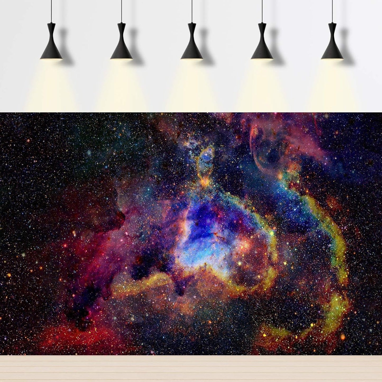 Outer Space Aquarium Background Fantasy Alien Planet Nebula and Galaxies Terrarium Background Stars Nebula Atmosphere Fish Tank Background Outer Space Reptile Tank Background 72x18in