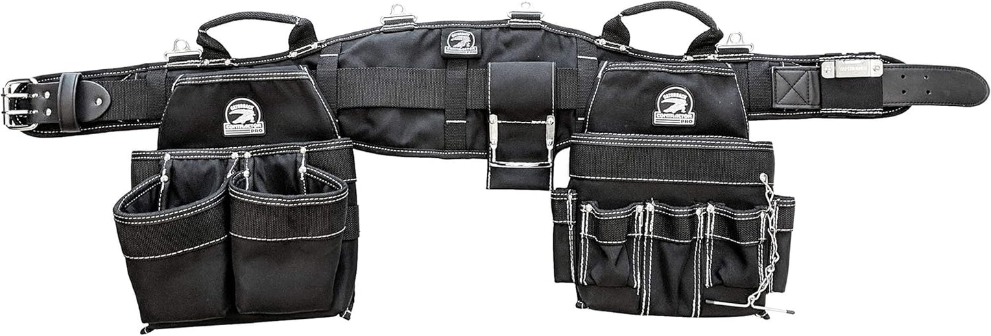 B240 Electrician's Combo with Pro-Comfort Back Support Belt. Heavy Duty Ventilated Work Belt (X-Large 41-44 inches)