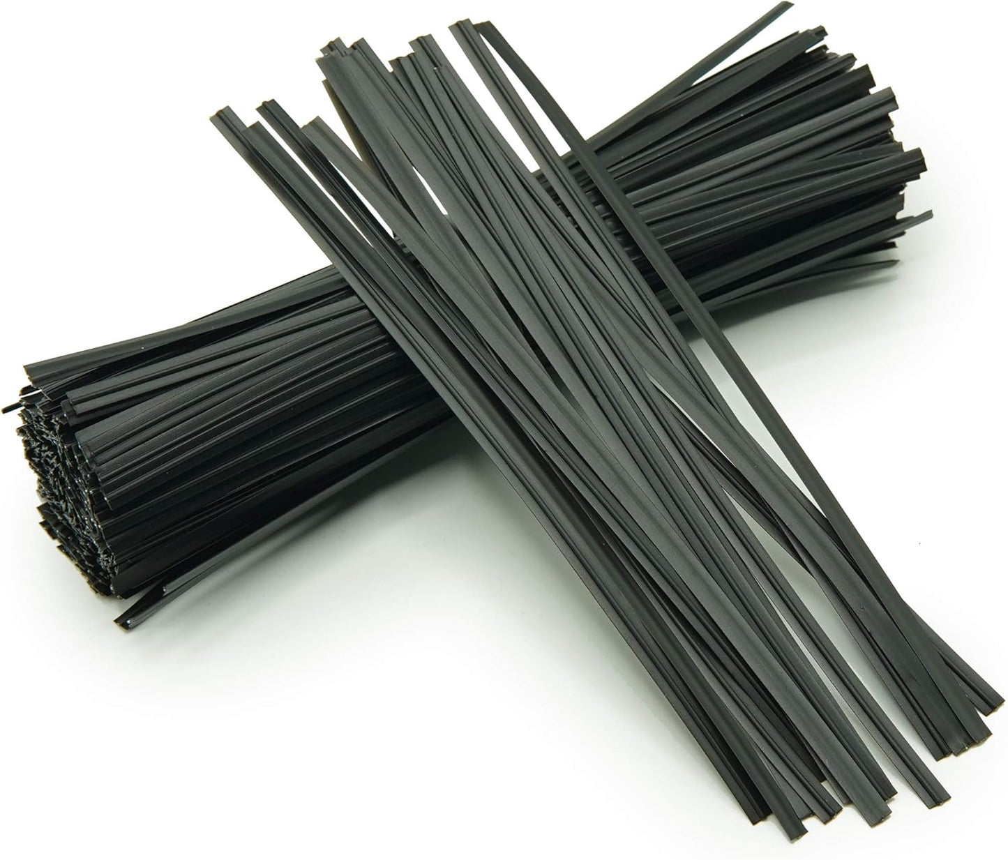 5 inches Twist Ties Pack of 100 - Premium Quality Reusable Black Plastic Coated Twist Ties for Bags, Cords - Bread Ties for Household