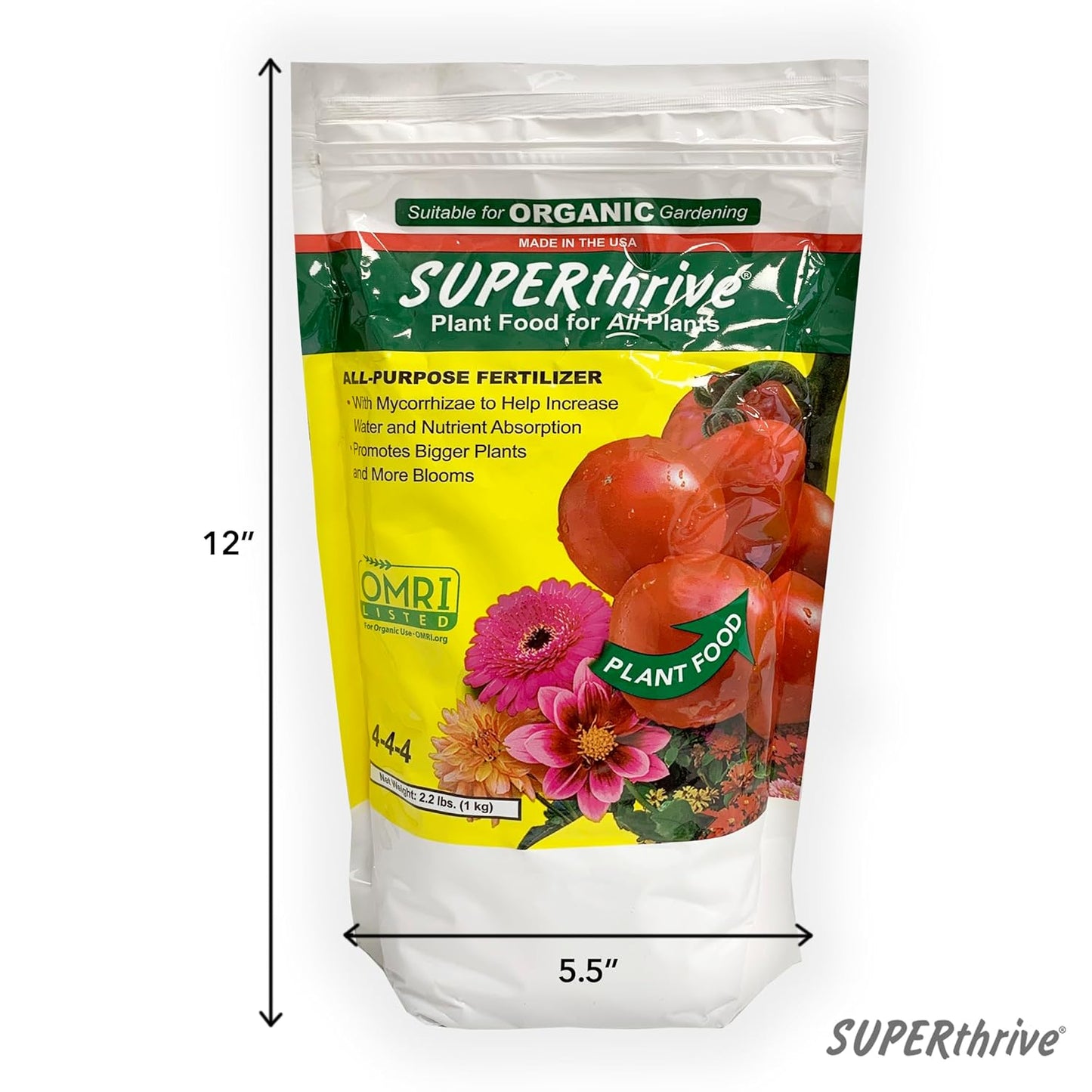 SUPERthrive Organic 4-4-4 All-Purpose Fertilizer, Solid Granular and Ferry-Morse English Cottage Perennial Garden Seed Variety Pack