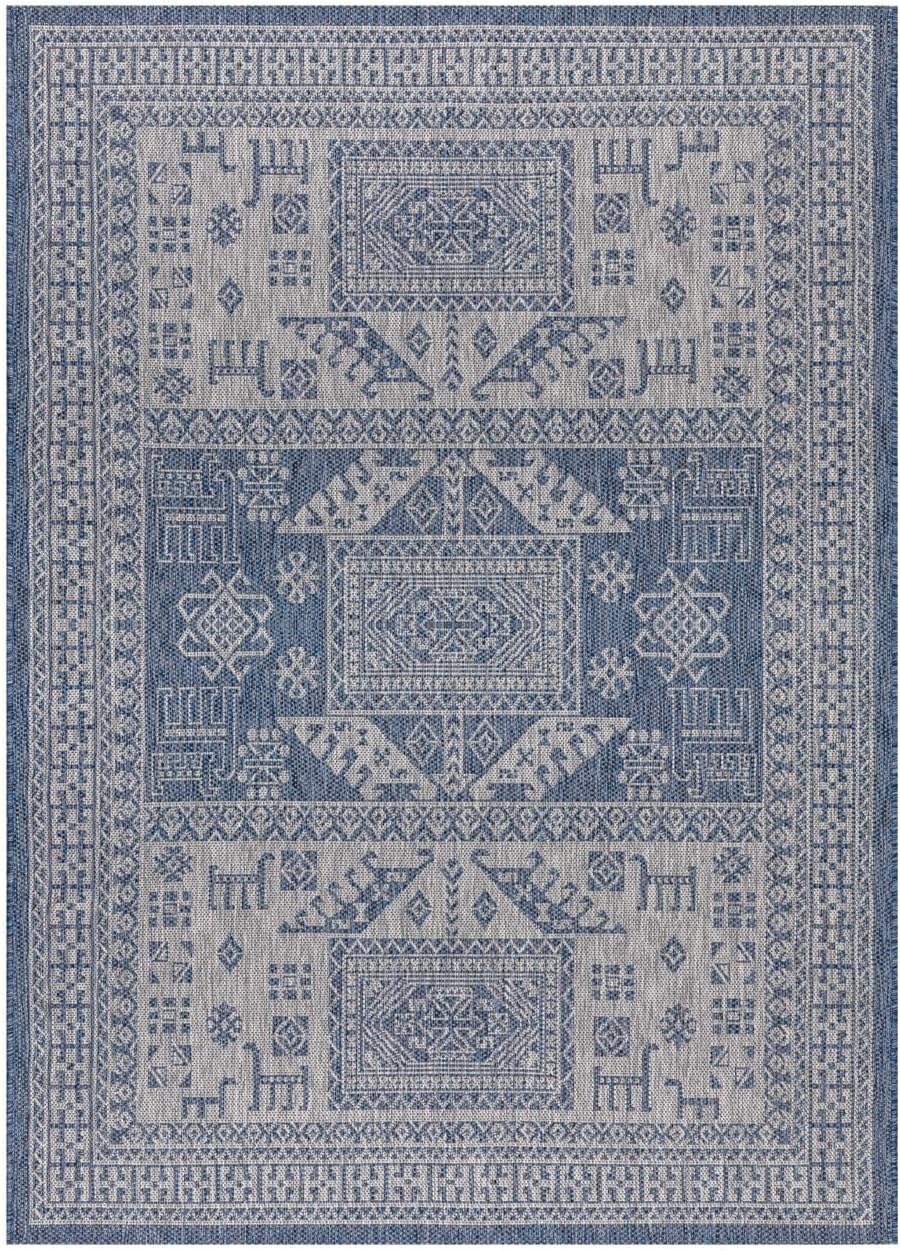 Keen Home Design Terrace Outdoor Area Rug - 12x15 Washable Indoor/Outdoor Rug for Patio, Kitchen, Balcony, Beach, Garden, Deck and Porch, Size: 12'x15'