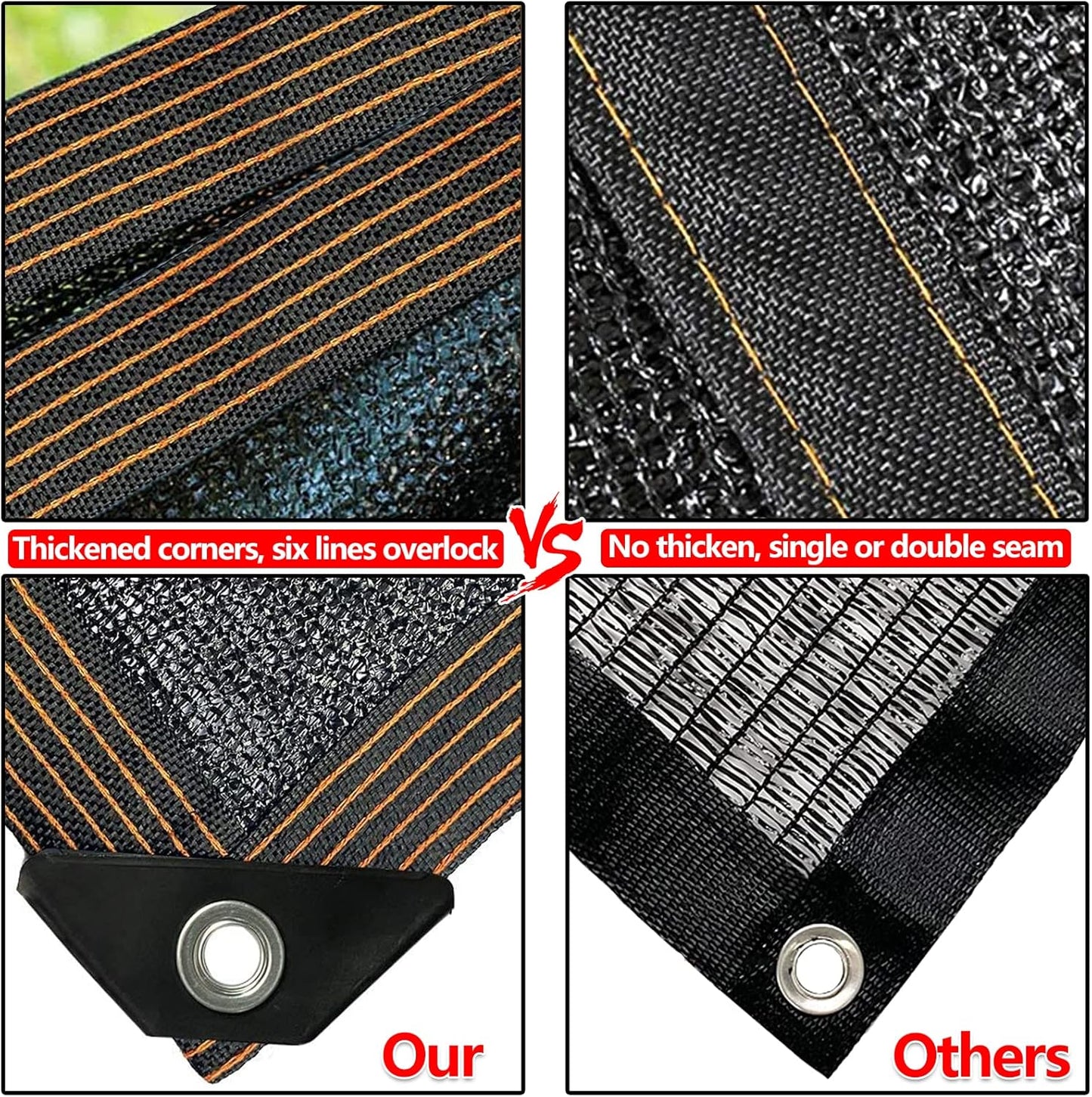 QLOFEI 20x30 FT Shade Cloth for Garden, 80-90% Sunblock Shade Neting Cover with Grommets, Sun Screens for Patio Plants Greenhouse Kennel Chicken Coop Pergola Outdoor
