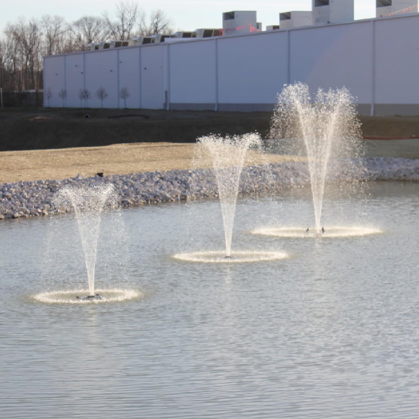 HALF OFF PONDS Floating Fountain – 3/4 HP Pond Aerator, 200' Cord – 8,000 GPH Water Pump – 11 Spray Patterns - Color-Changing LED Lights & Control Box – for Ponds, Lakes & Water Gardens