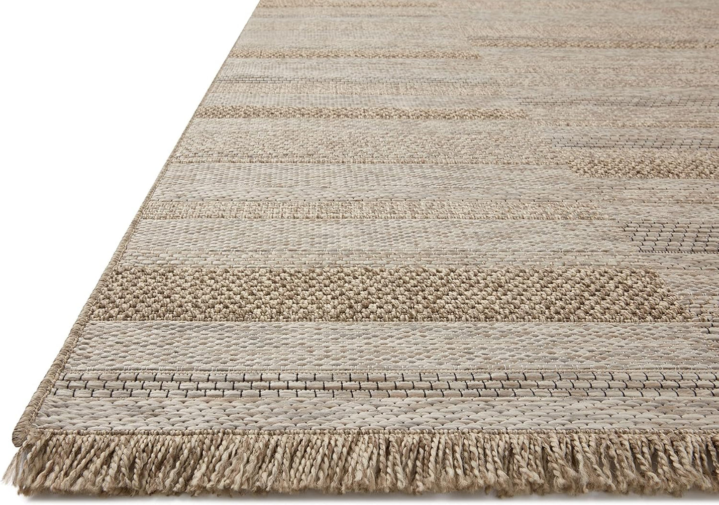 Loloi Dawn Collection Indoor/Outdoor DAW-03 Brown 2'-3" x 10'-0" Runner Rug