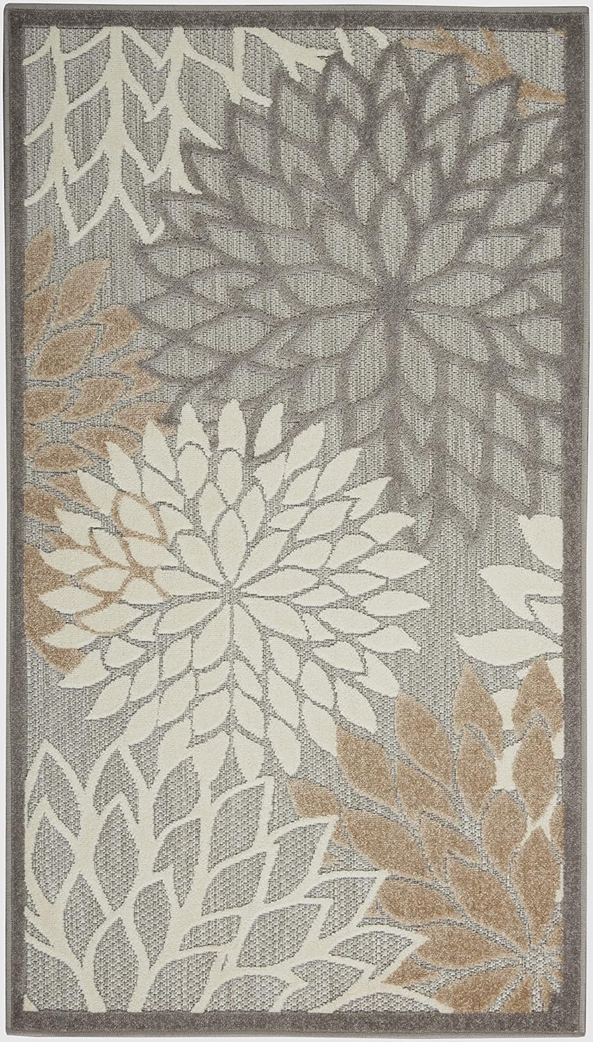 Nourison Home Aloha 3' x 5' Natural Outdoor Indoor/Outdoor Rug