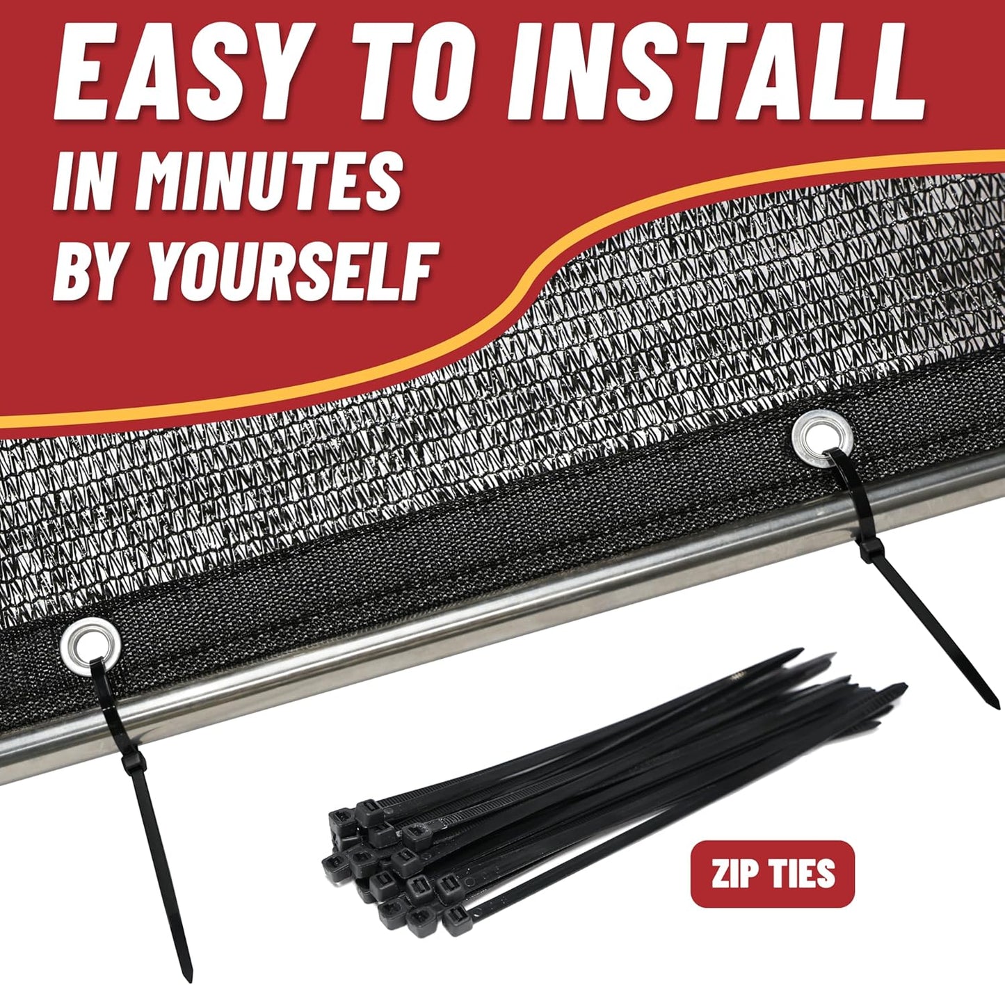 ShadeMart 50% Shade Cloth for Plant, Black 14FT x 68FT Custom Size Outdoor Shade Tarp, Shade Cover with Upgrade Grommets and Zip Ties, Netting Sunblock Net for Vegetables Flower Garden Greenhouse