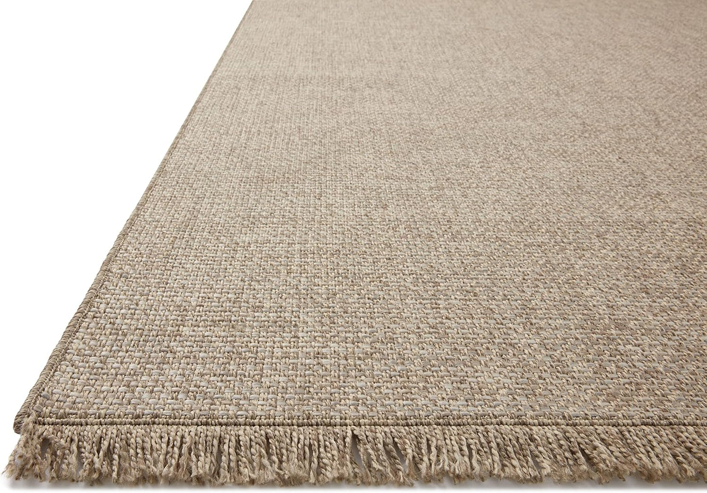 Loloi Dawn Collection Indoor/Outdoor DAW-04 Coffee 7'-8" x 7'-8" Round Area Rug