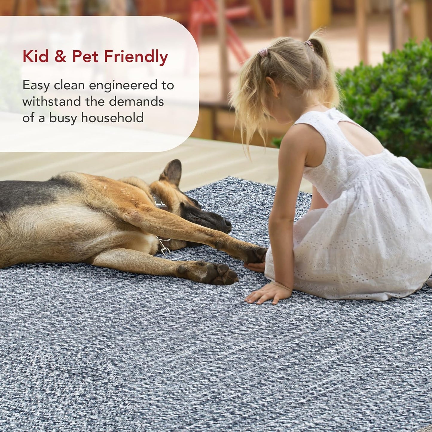 nuLOOM 2' x 10' Solid Hand Braided Indoor/Outdoor Area Rug, Pet-Friendly, High Traffic, Weather Resistant, for Patio, Balcony, Bedroom, Living, Dining Room, Wynn Navy