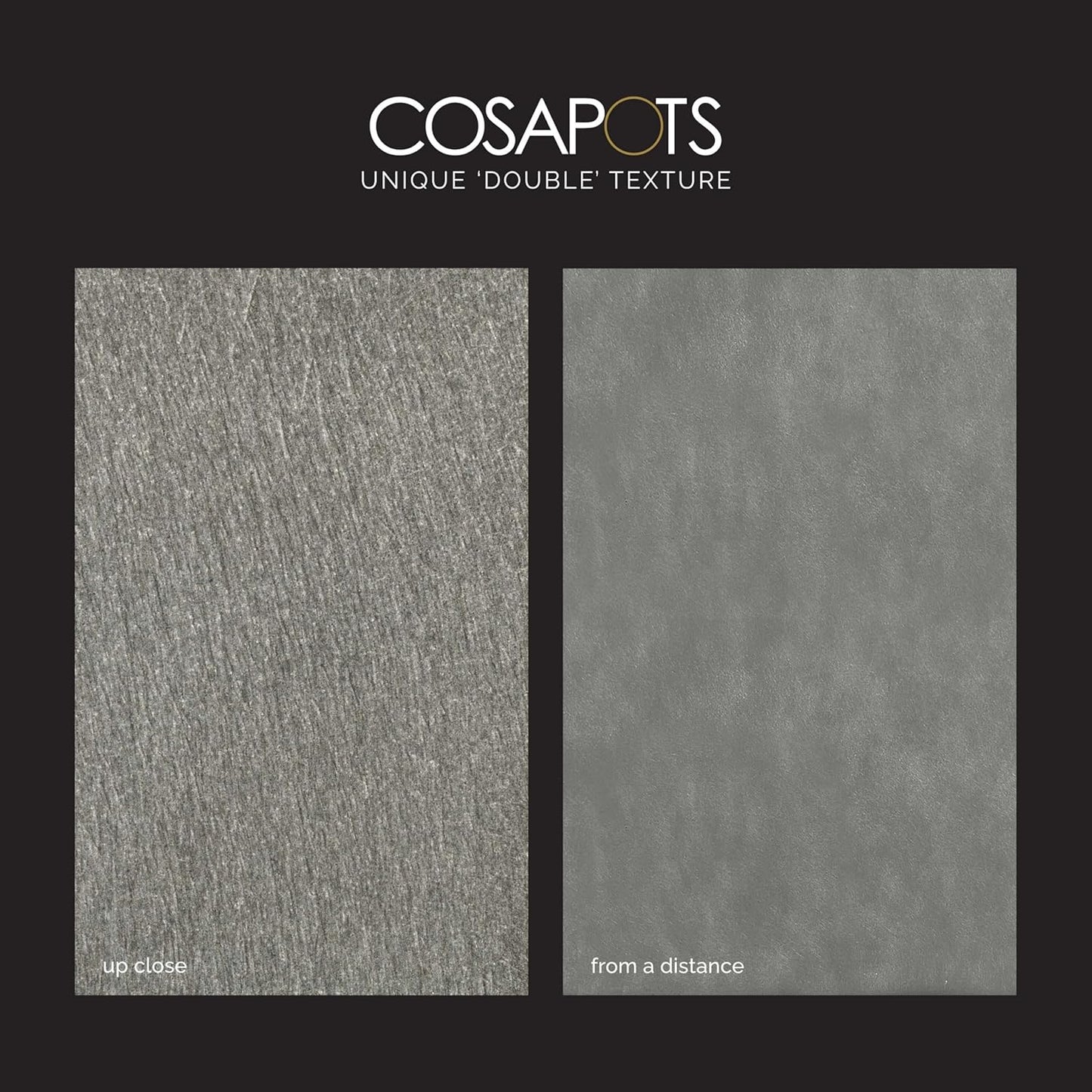 Reglito Cube Planter – Fiberglass Indoor/Outdoor and Weather-Resistant Large Planter (Concrete Stone, 27.6" L x 27.6" W x 28.1" H)