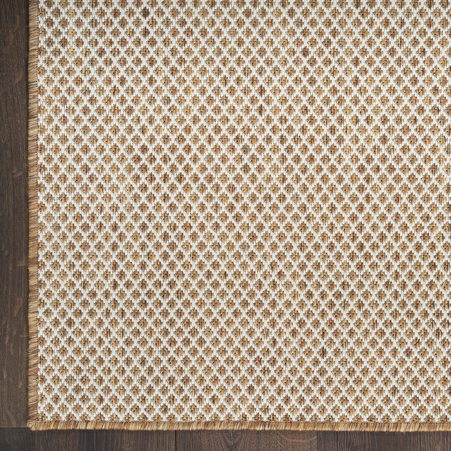 Nourison Home Courtyard Jute Ivory 2'2" x 8' Area Rug - Easy Clean, Non Shedding, Bed Room, Living Room, Dining Room, Kitchen (8' Runner)