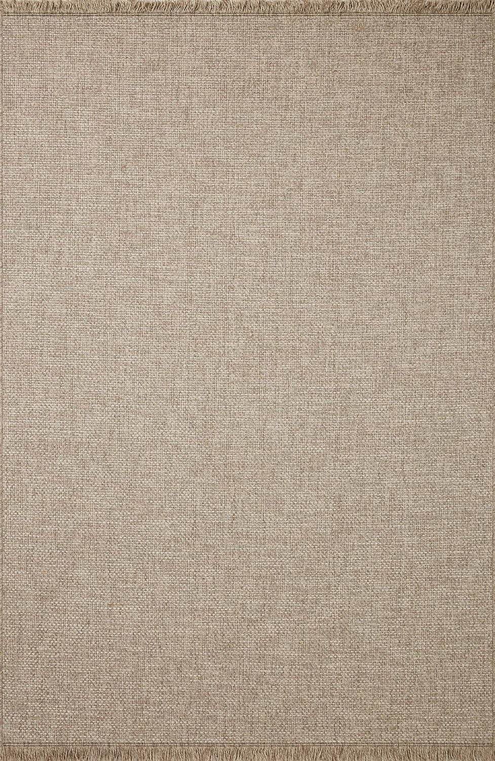 Loloi Dawn Collection Indoor/Outdoor DAW-04 Coffee 7'-8" x 7'-8" Round Area Rug